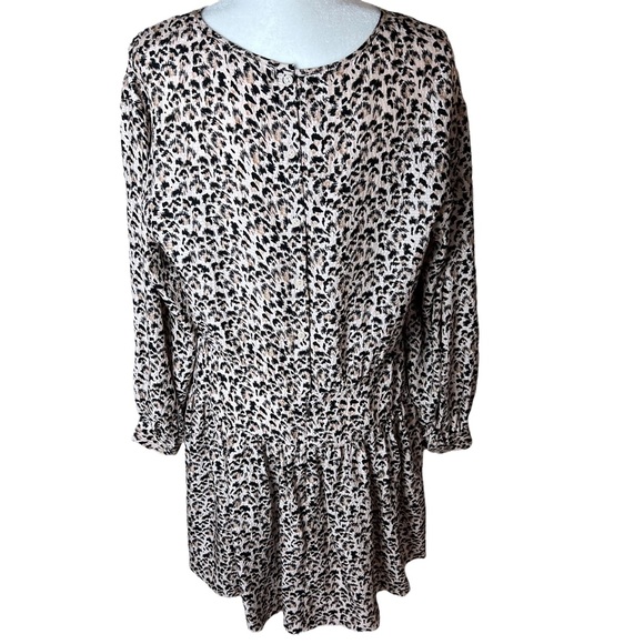 Rebecca Taylor Silk Leopard / Cheetah Print Dress - Size 12 - Picture 7 of 12